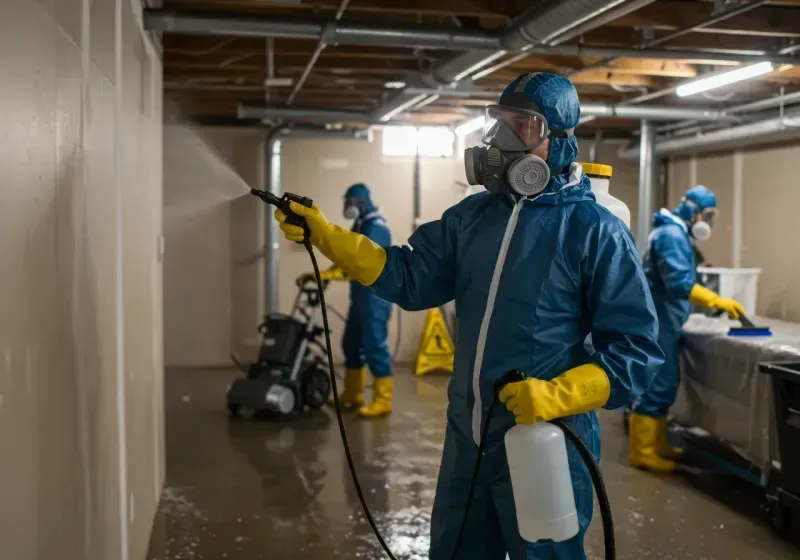 Basement Sanitization and Antimicrobial Treatment process in Providence, KY